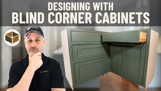 Designing with Blind Corner Cabinets  RTA Cabinet Options [upl. by Zanas707]