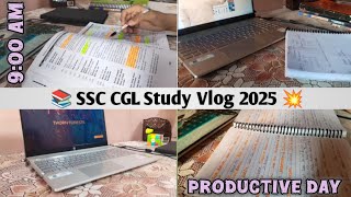 A productive day of an ssc cgl aspirants 📚 SSC CGL Study Vlog 2025 [upl. by Thalia590]