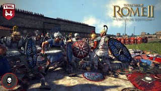 Total War Rome 2 Siege Battle 2v2 Competitive [upl. by Nrubua508]