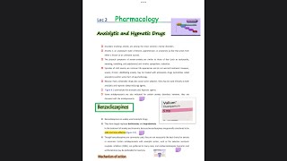 PharmacologyAnxiolytic and hypnotic drug  Benzodiazepines   كلية الصيدلة المرحلة الرابعة [upl. by Nnyleak468]