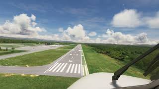 Landing in Lewisburg West Virginia  KLWB LWB  Greenbrier Valley Airport landingview fs2020 [upl. by Koosis]