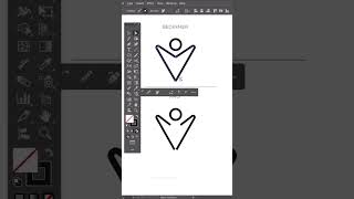 Shortcut in illustrator trendingreels coreldrawdesigns youtubeshorts viralvideo logodesgin [upl. by Yanad]