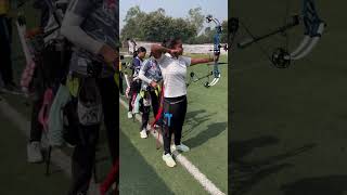 Only archery sports shorts ytshorts worldarchery focus trending viralvideo luck [upl. by Eaj]