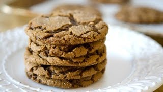 Crinkled Ginger Molasses Cookie Recipe [upl. by Wolfort110]