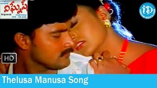 Vignesh Movie Songs  Thelusa Manusa Song  Bhagawan  Seema  Jahnavi [upl. by Notyarb]