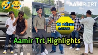 Aamirtrt new comedy video top real team trt funny Comedy video reels short zilli moj full funny [upl. by Ayt]