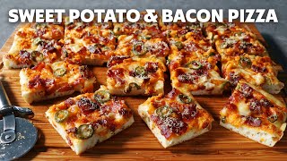 Sweet Potato amp Bacon Pizza  Food Wishes [upl. by Hewitt768]