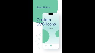 How to add Custom SVG Icons to React Native App shorts [upl. by Leihcey104]