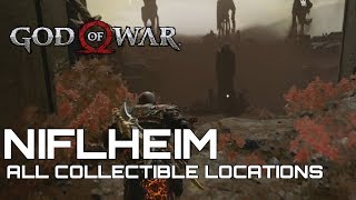 God Of War 100 Collectible Guide NIFLHEIM [upl. by Franek]