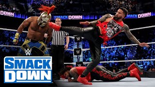 The New Day vs The Usos  SmackDown Tag Team Title Street Fight SmackDown Jan 7 2022 [upl. by Ivon920]