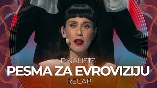 Pesma za Evroviziju 2022 Serbia  Finalists  RECAP [upl. by Thomson]