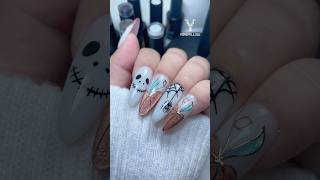 Pumpkin designs for Halloween Click the link in the bio to shop yokefellow nails nailart [upl. by Nirihs]