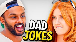 Dad Jokes  Dont laugh Challenge  Sath vs Ginger  Raise Your Spirits [upl. by Adamik]