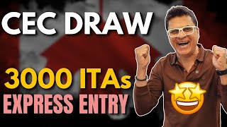 Express Entry Draw  CEC candidates  ITAs 3000 CRS 522  Canada Immigration [upl. by Aldus447]