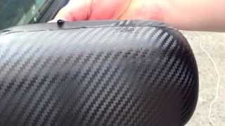 Wrapping side mirror Aussenspiegel mit Carbonfolie bekleben Anleitung DIY [upl. by Askwith]