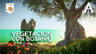 Vegetación en Blender con Botaniq  Blender Proyecto [upl. by Uttica908]