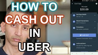 How To Cash Out in Uber Driver App [upl. by Pape521]