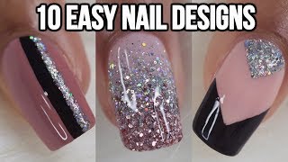 10 EASY NAIL IDEAS NAIL ART COMPILATION [upl. by Aivatal547]