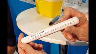 Adrenaline injection technique Emerade autoinjector [upl. by Waldack641]