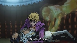 JJBA Golden Wind Giorno heals and saves Bucciarati [upl. by Consuela632]