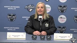 GOJHL Spotlight Game Coaches Comments  St Marys Lincolns vs Elmira Sugar Kings [upl. by Carper]