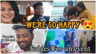 Judges For an Event Were So Happy Bharya Vlogs [upl. by Kunz642]