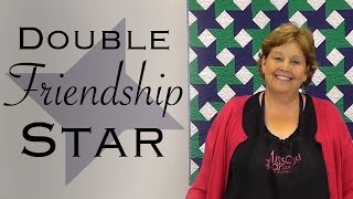 The Double Friendship Star Easy Quilting with Jelly Rolls [upl. by Ahsaenat]