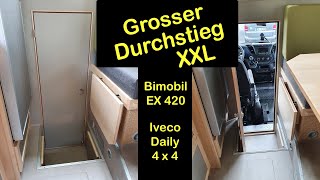 08 Bimobil EX 420  Durchstieg Wohnkabine zum Fahrerhaus XXL [upl. by Ettenaej]