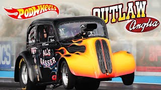 Outlaw Anglia Drag Racing  NSRA Nostalgia Nationals 2022  Santa Pod Raceway [upl. by Burley122]