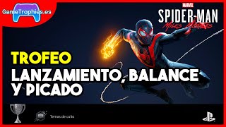 Marvels SpiderMan Miles Morales  Trofeo Lanzamiento balanceo y picado [upl. by Taveda]