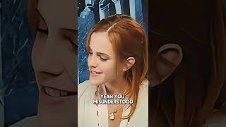 Emma Watson talks about KISSING Rupert Grint emmawatson harrypotter women hollywood actor [upl. by Ireg204]