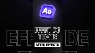 EFFET DE TEXTE AFTER EFFECTS Trim Paths [upl. by Tirb]