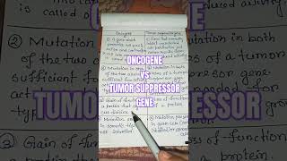 Differences between oncogene and tumor suppressor genescancer biology shortsshortsfeedviral [upl. by Bunting]