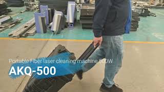 Portable laser cleaner machine 500w [upl. by Adniral925]