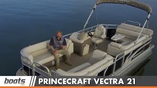 2015 Princecraft Vectra 21 Pontoon Boat Review Performance Test [upl. by Ahgiela439]