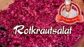 Rotkrautsalat selber machen  Rotkohlsalat mit Apfel und Zwiebel nach Opa Jochens Rezept [upl. by Leirum]