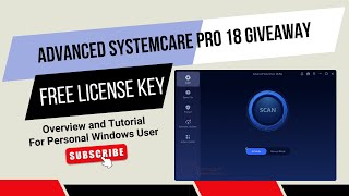 Get Advanced SystemCare PRO 18 for FREE 🚀 Giveaway [upl. by Patrich]