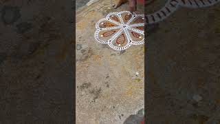 Monday Kolam freehandsketching shotsvideo youtubeshotsfreehand [upl. by Deedahs]