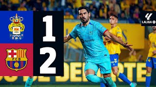 LAS PALMAS 1 vs 2 FC BARCELONA  LALIGA 202324 MD19 [upl. by Doyle]