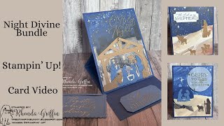 Night Divine Bundle Christmas Stampin Up Card Video [upl. by Spitzer]