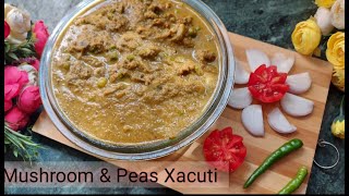 Mushroom and Peas Xacuti Recipe  Goa Style Xacuti Recipe  Veg Goan Xacuti by Rohit [upl. by Ozzie381]