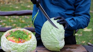 Cooking bin Cabbage Meat and vegetables in new way [upl. by Hak885]