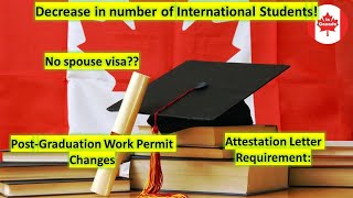 Canada is reducing the number of International Students  Work Permit Restriction [upl. by Ritz715]