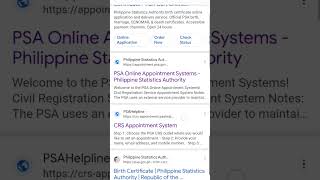 Online appointment sa PSA gamit ang mobile phone watch the full video on my channel eelallidab3828 [upl. by Stavros]