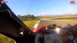 Ducati Panigale 1199R Onboard  Mugello  Manuel Poggiali 1559 [upl. by Nylecsoj788]