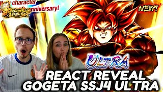 🚨 OMG IL EST LA  REACT REVEAL GOGETA SSJ 4 ULTRA DB LEGENDS [upl. by Hedi]