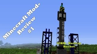 Let´s Test Nuclear Rocket ICBM Mod Minecraft [upl. by Ehrlich]