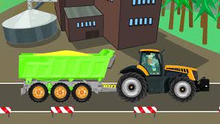 Video farmers and Christmas Factory for Children Story  Gifts for Farmers  Tractor Series for Kids [upl. by Wyn597]