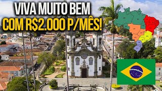 9 Cidades para Viver BEM com R 2000 por mês Curiosidades [upl. by Earley]