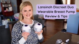 Lansinoh Discreet Duo Wearable Breast Pump Review amp Tips [upl. by Otti]